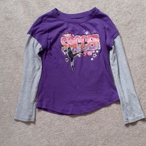 Purple soccer shirt